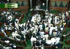 parliament proceedings disrupted on telangana issue